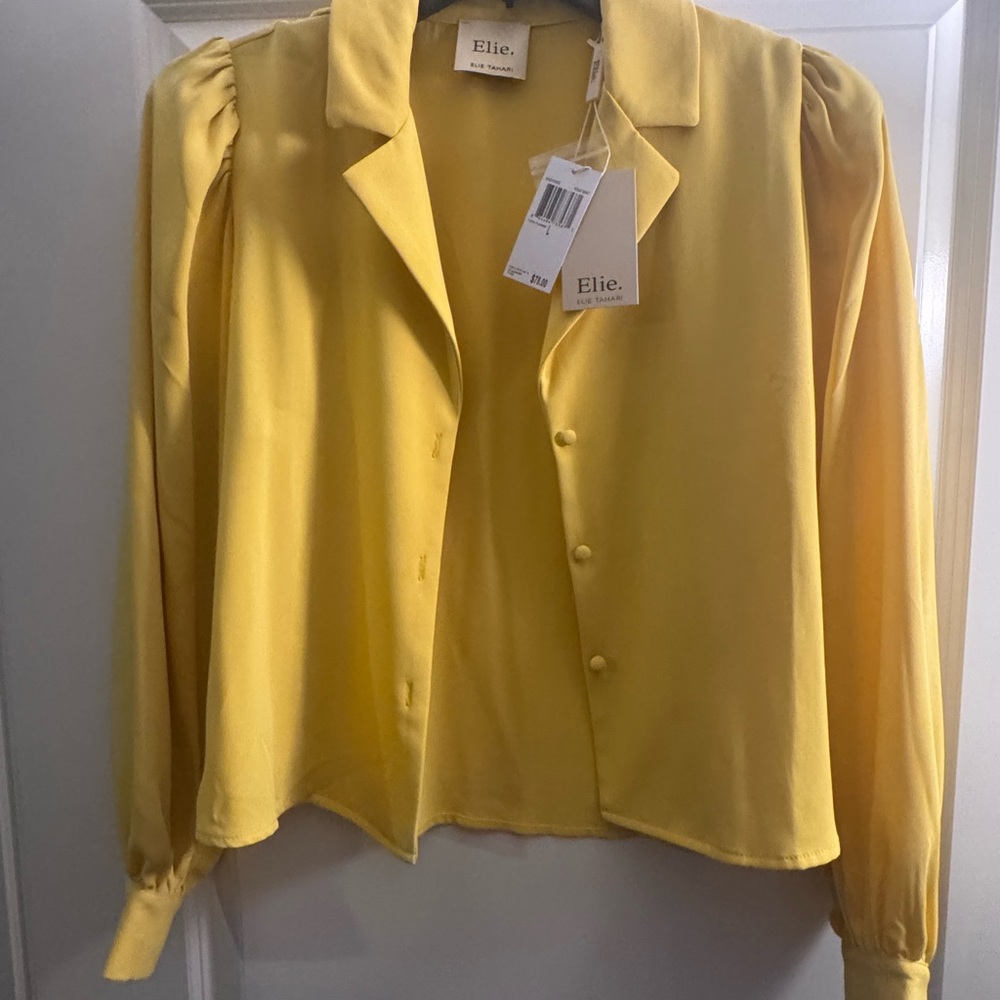 Tahari Yellow Women's Blouse